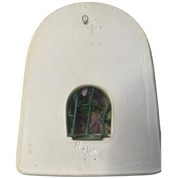 Vintage 1979 Miller Studio Chalkware Dove Wall Plaques & Floral Basket Set. - Picture 4 of 15